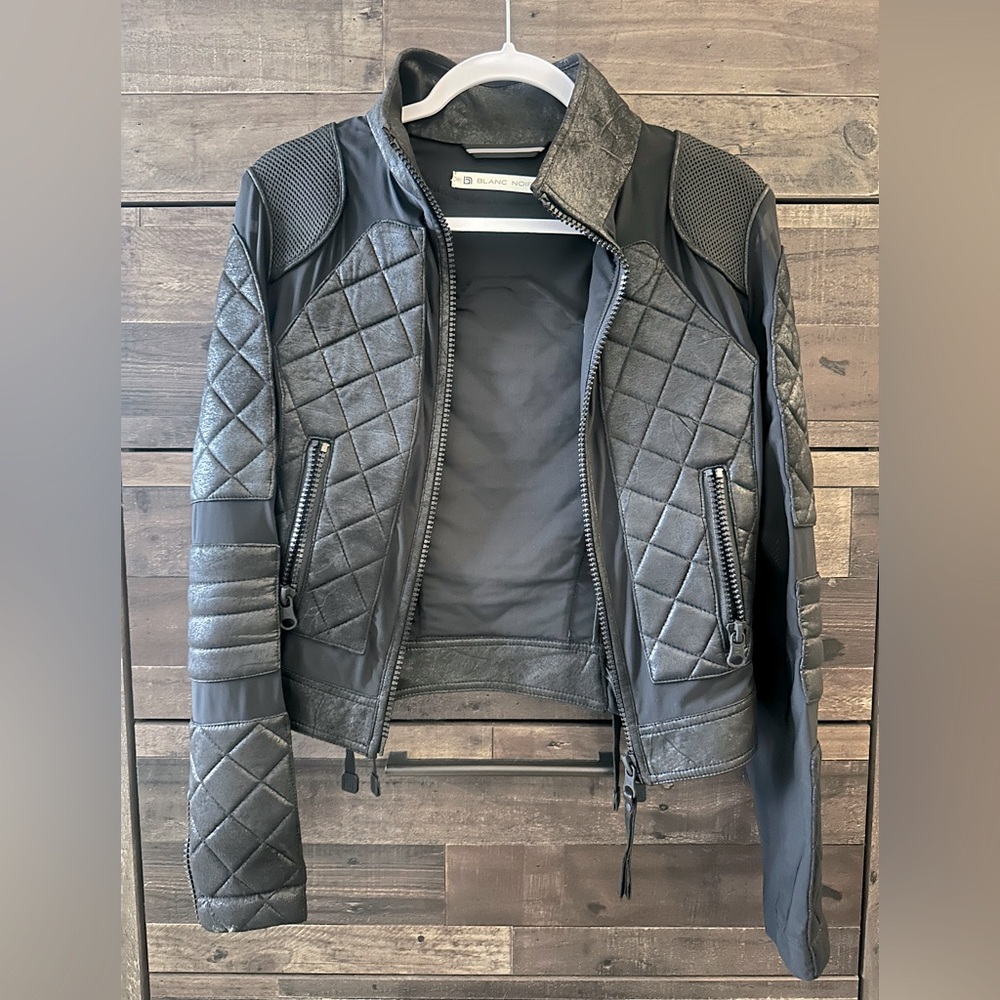 NWOT Blanc Noir Moto Jacket M